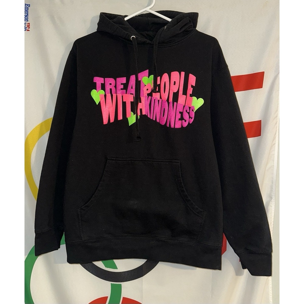 Harry Styles Treat People With Kindness Hoodie Medium Black Puff Print TPWK - Picture 1 of 5